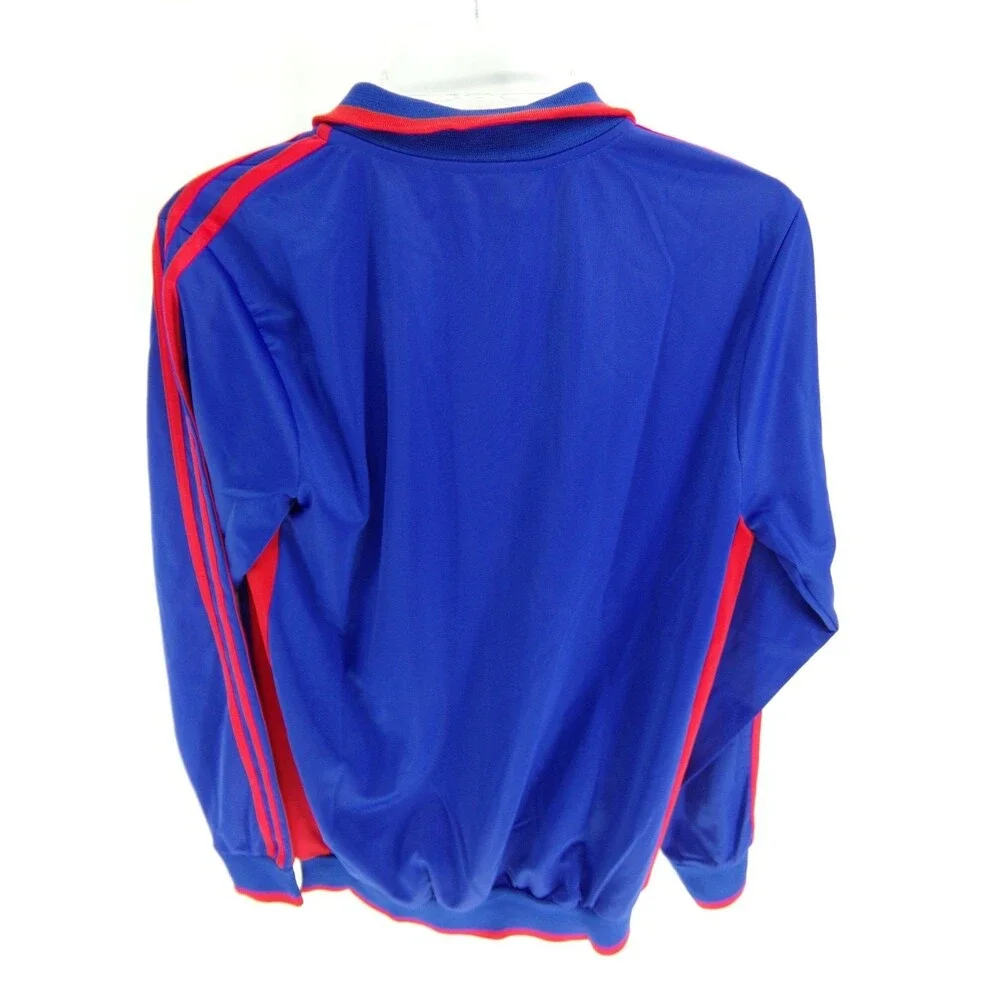 Manchester United Chevrolet Jacket Mens L 16 Adidas Blue Zip Up Soccer Football - Picture 4 of 4